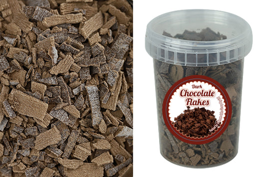 Chocolate Dark Flakes - Cake Toppings 80g