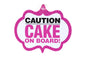 Caution - Cake on Board Hanging Car Sign - Iconic Cake Art