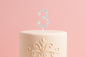 Diamante Number 3 - Rhinestone Cake Topper Monogram Birthday Anniversary 4.5cm - Iconic Cake Art