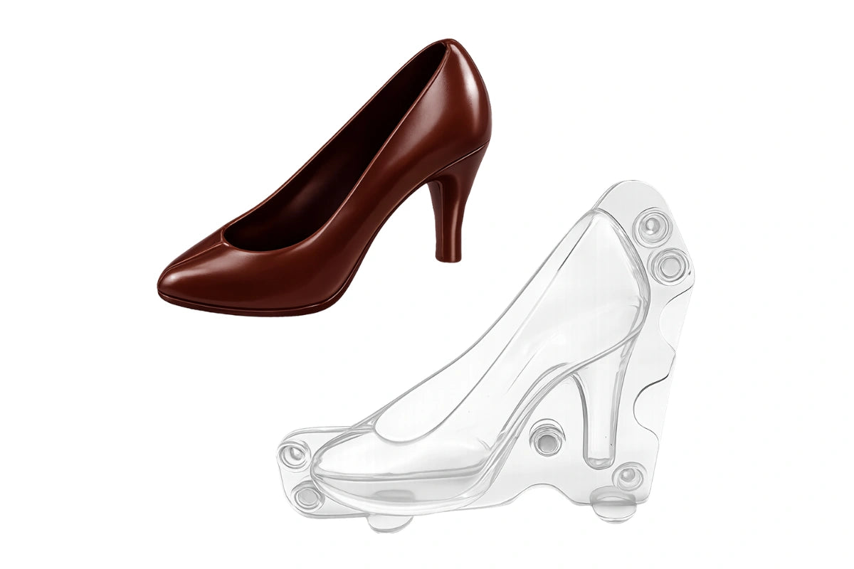 Small 3D High Heel Magnetic Right Shoe Mould - T Quality Tools