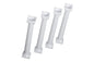 4pce White Cake Pillar - Grecian Style - 7 Inch