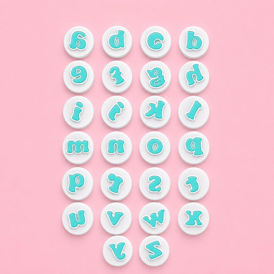 Mini Lower Case Alphabet Simply Push Plunger Cutters (26 Pack) - Iconic Cake Art