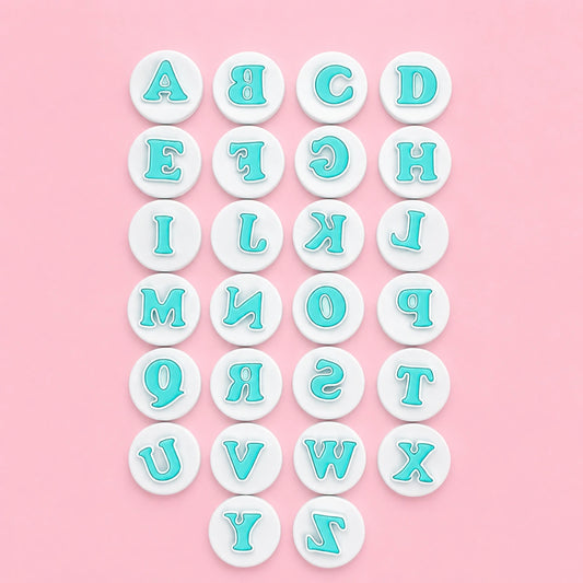 Mini Upper Case Alphabet Simply Push Plunger Cutters (26 Pack) - Iconic Cake Art