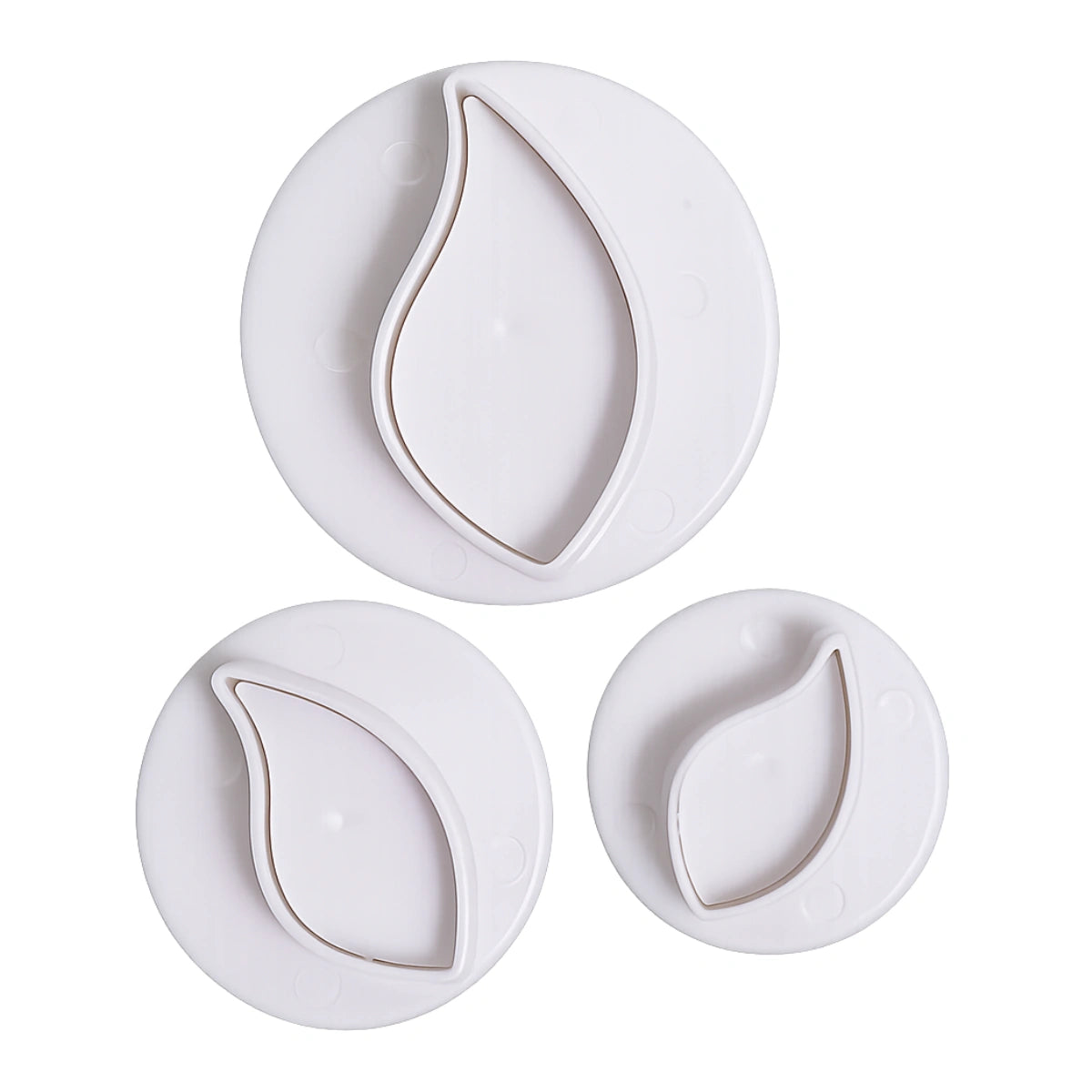 Curved Leaf Plunger Cutters (3 Pack) - Iconic Cake Art