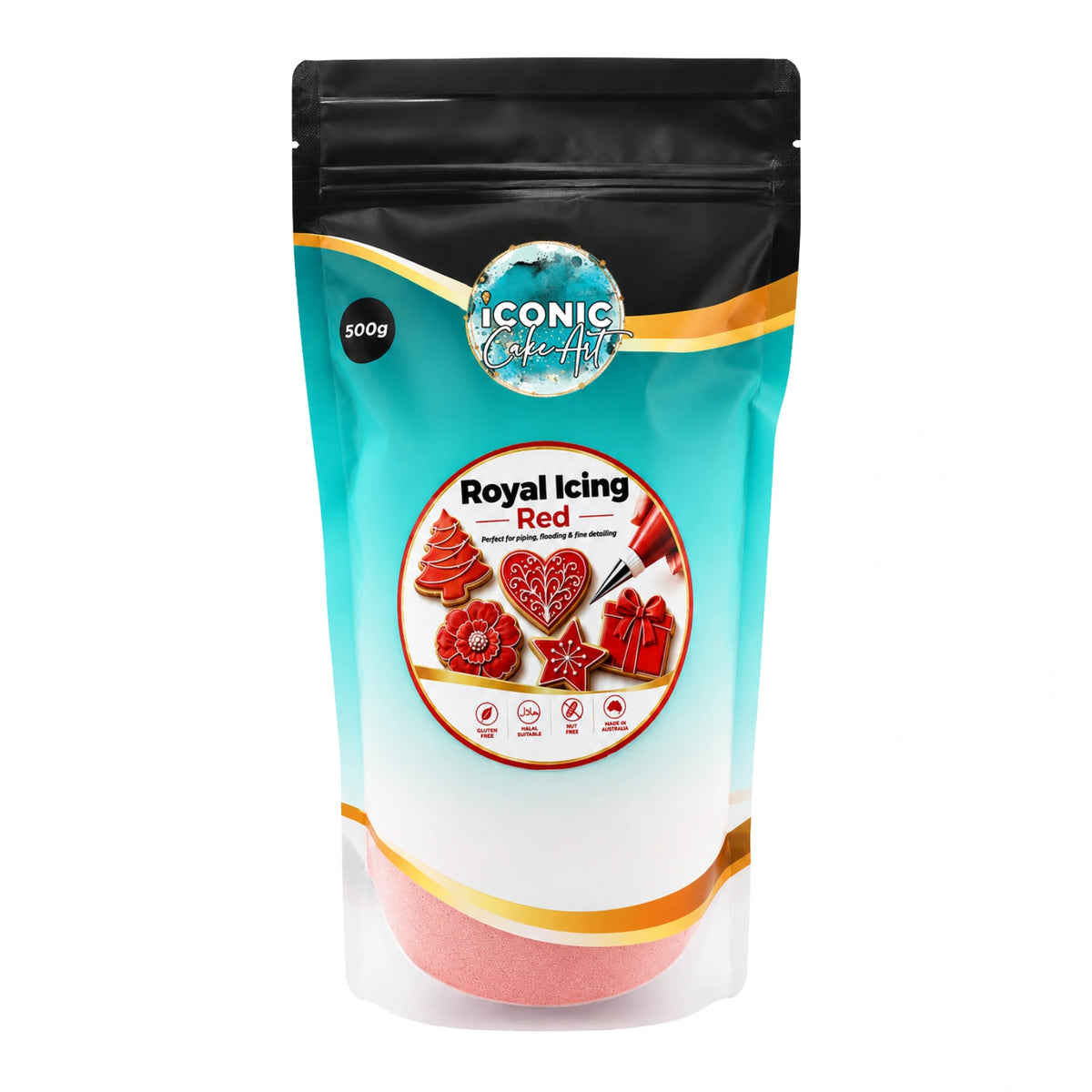 Red Royal Icing Mix 500g - Iconic Cake Art