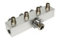AIRBRUSH HOSE SPLITTER WITH REGULATED MANIFOLD VALVES - 4 WAYS