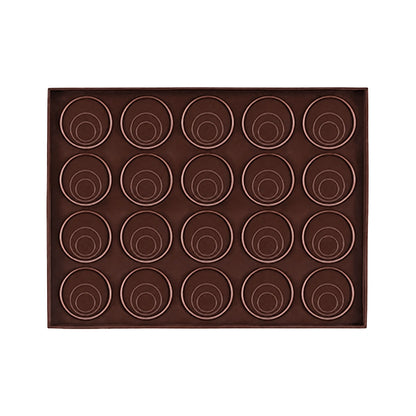 Macaron Sheet - Pan Holds Up to 20 Shells - Easy Flex Chocolate Silicone Mould - Iconic Cake Art