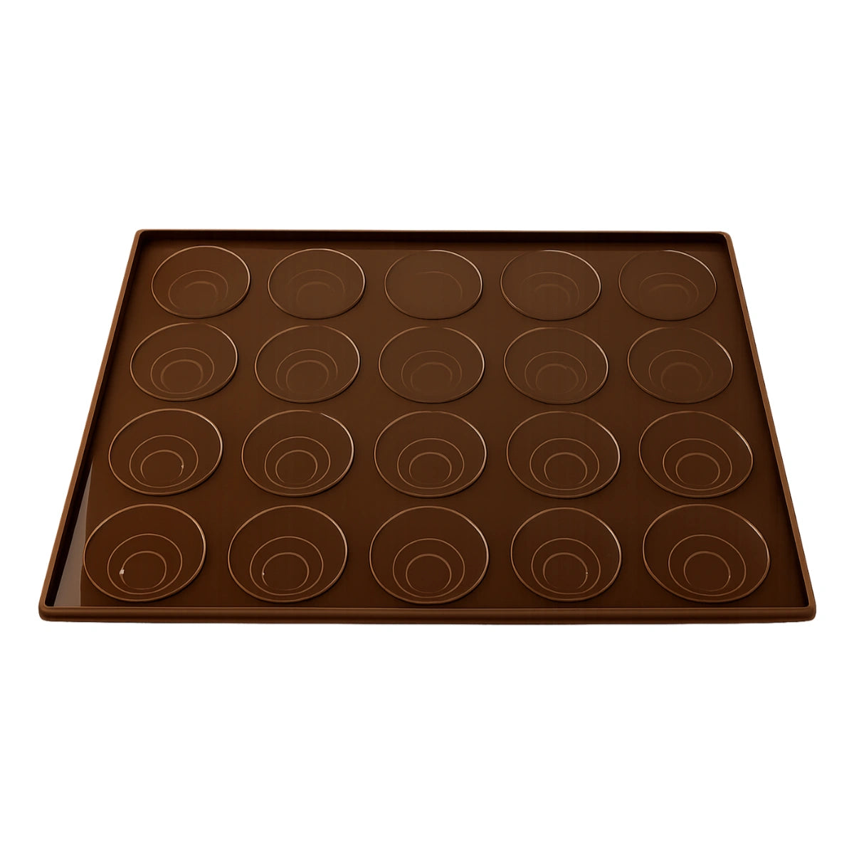 Macaron Sheet - Pan Holds Up to 20 Shells - Easy Flex Chocolate Silicone Mould - Iconic Cake Art