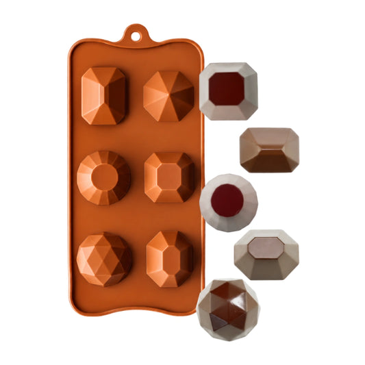 Assorted Gems - Easy Flex Chocolate Silicone Mould - Iconic Cake Art