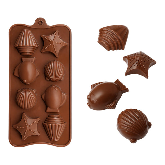 Sea Life - Easy Flex Chocolate Silicone Mould - Iconic Cake Art