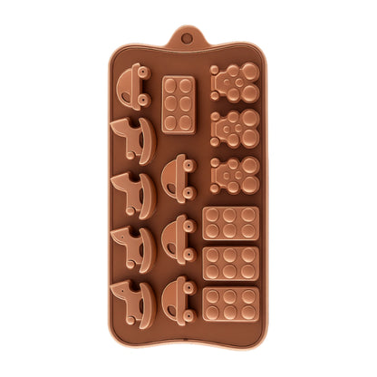 Toys - Cooking Horse Lego Car - Easy Flex Chocolate Silicone Mould - Iconic Cake Art