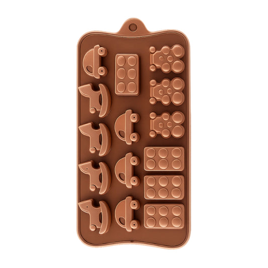 Toys - Cooking Horse Lego Car - Easy Flex Chocolate Silicone Mould - Iconic Cake Art