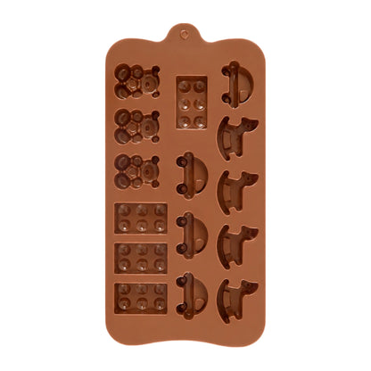 Toys - Cooking Horse Lego Car - Easy Flex Chocolate Silicone Mould - Iconic Cake Art