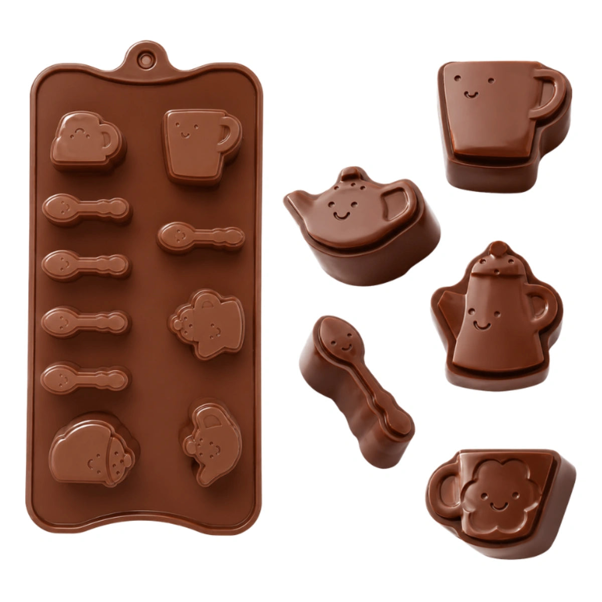 Tea Party - Easy Flex Chocolate Silicone Mould - Iconic Cake Art