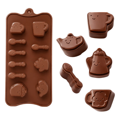 Tea Party - Easy Flex Chocolate Silicone Mould - Iconic Cake Art