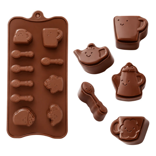Tea Party - Easy Flex Chocolate Silicone Mould - Iconic Cake Art