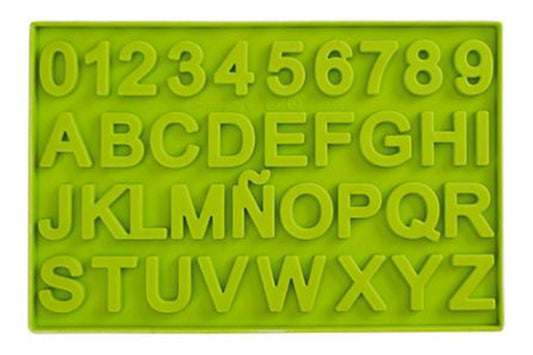 Letters and Numbers Fondant and Gum Paste Mould - Silicone - Alphabet - Iconic Cake Art