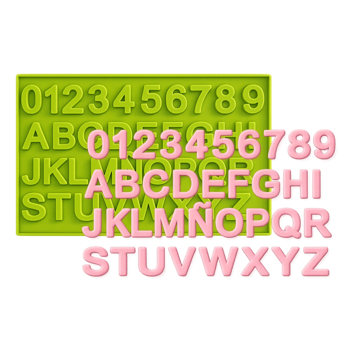 Letters and Numbers Fondant and Gum Paste Mould - Silicone - Alphabet - Iconic Cake Art