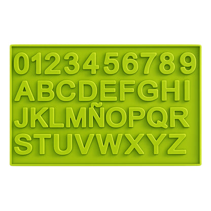 Letters and Numbers Fondant and Gum Paste Mould - Silicone - Alphabet - Iconic Cake Art