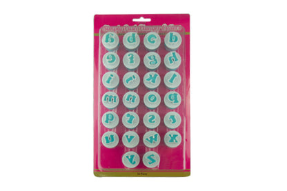 Mini Lower Case Alphabet Simply Push Plunger Cutters (26 Pack) - Iconic Cake Art
