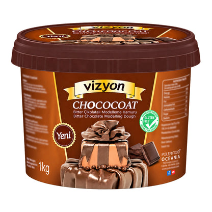 Chocolate Dark Modelling Paste 1kg - Vizyon