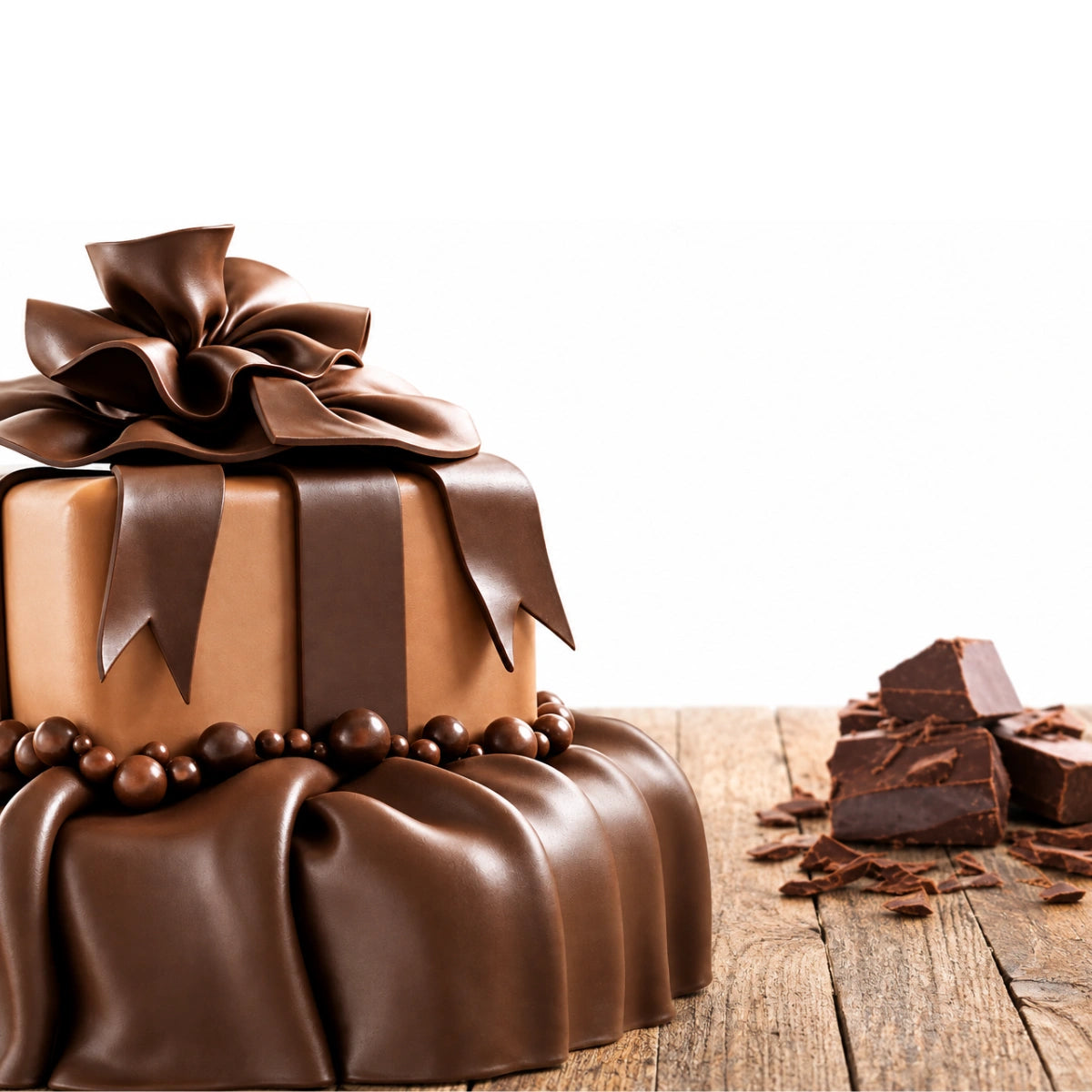 Chocolate White Modelling Paste 1kg - Vizyon