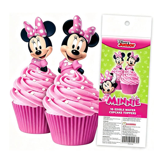 Minnie Mouse Edible Wafer Cupcake Toppers (16 Pack) - BSC