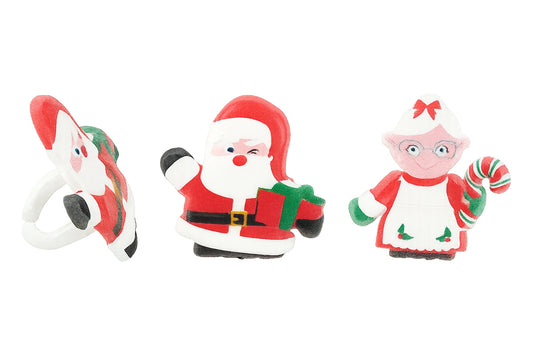 Santa and Helper Cupcake Rings (8 Pack) - Bakery Crafts