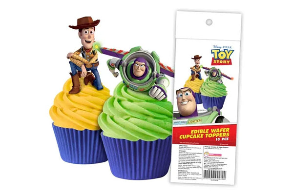 Toy Story - Edible Wafer Cupcake Toppers - Buzz and Woody - BSC