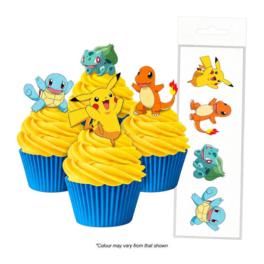 Pokemon Edible Wafer Cupcake Toppers (16 Pack) - BSC