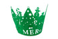 Green Christmas Cake Wraps Cake Decorating Tools - Pack of 12 - Iconic Cake Art