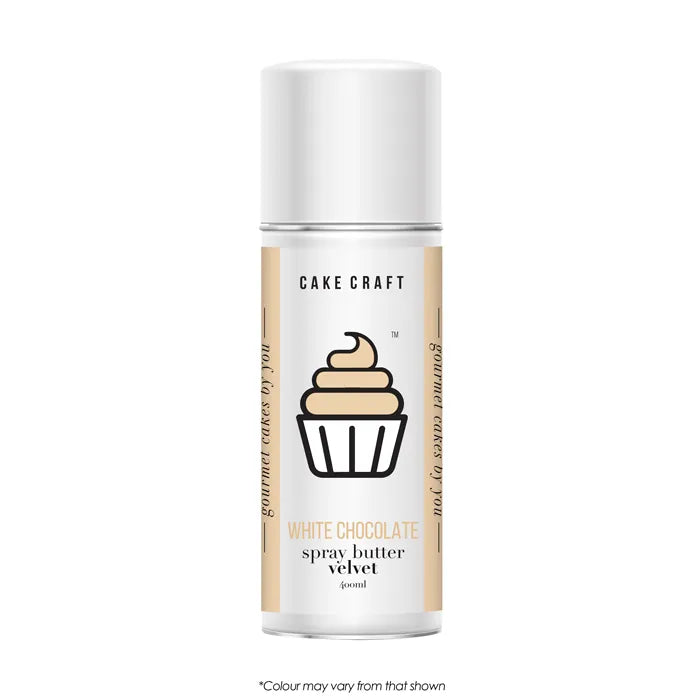 BSC Chocolate White Spray Butter Velvet - Cake Craft 400ml