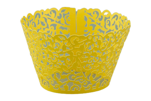 Gold Lace Cake Wraps - Cake Decorating Tools (12 Pack) - Gateau Art