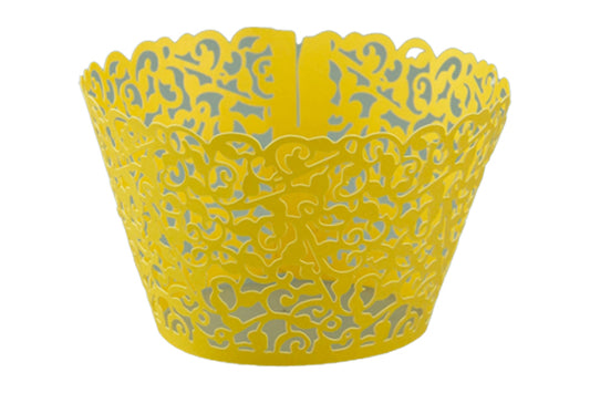 Gold Lace Cake Wraps - Cake Decorating Tools (12 Pack) - Gateau Art