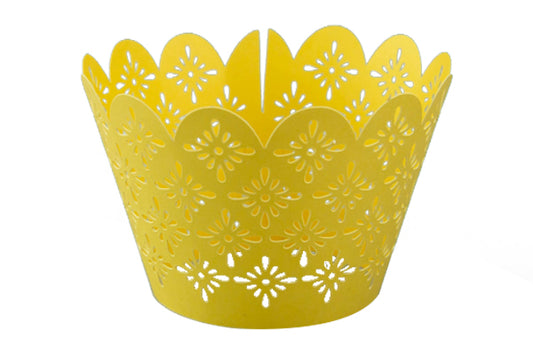 Gold Lattice Cake Wraps - Cake Decorating Tools (12 Pack) - Iconic Cake Art