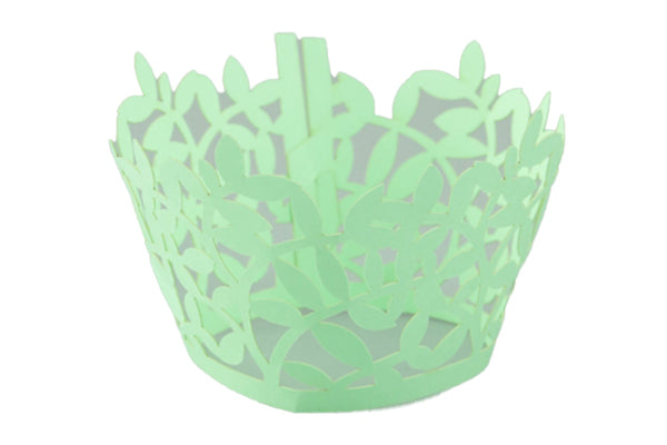 Green Leaves Cake Wraps - Cake Decorating Tools (12 Pack) - Iconic Cake Art