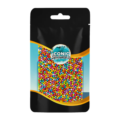 Matte Rainbow Nonpareils 30g - Iconic Sprinkles