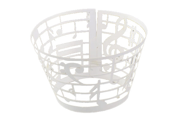 White Musical Note Cake Wraps Cake Decorating Tools - Pack of 12 - Gateau Art