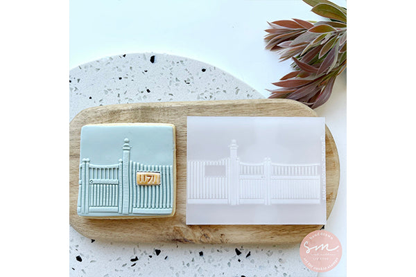 Picket Fence Stamp - Sarah Maddison Cookie Stamps