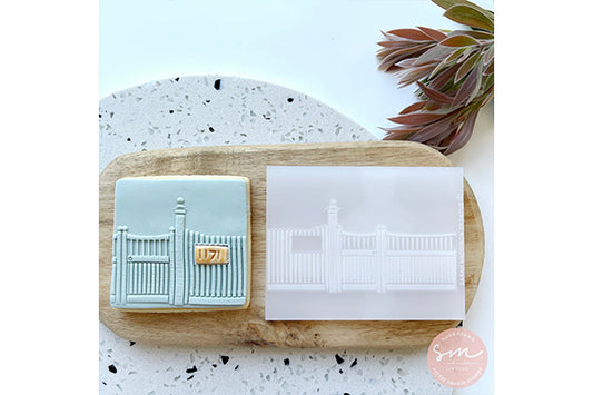 Picket Fence Stamp - Sarah Maddison Cookie Stamps