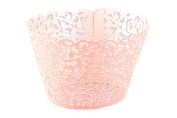 Pink Lace Cake Wraps - Cake Decorating Tools (12 Pack) - Gateau Art
