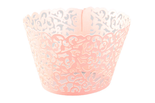 Pink Lace Cake Wraps - Cake Decorating Tools (12 Pack) - Gateau Art