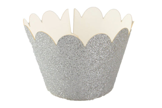 Silver Cake Wraps - Cake Decorating Tools - Pack of 12 - Iconic Glitter