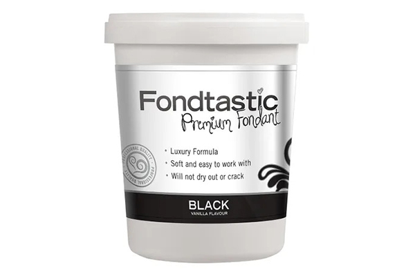 2lb 908gm black fondtastic fondant,09fo266