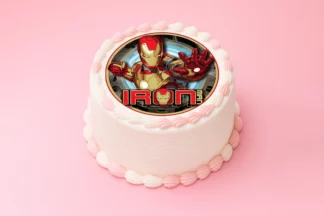 16cm IRON MAN ROUND EDIBLE ICING IMAGE BSC,HS071317