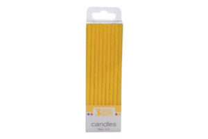 Yellow Slim Glitter Specialty Candles,39063