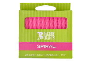 Pink Smooth and Spiral Candles,39075