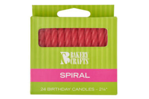 Red Smooth and Spiral Candles,39076