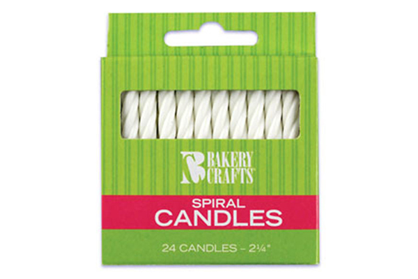 white smooth and spiral candles,c-75w