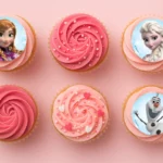 15 PER SHEET 2 Inch 5cm DISNEY FROZEN CUPCAKE IMAGE SHEET BSC